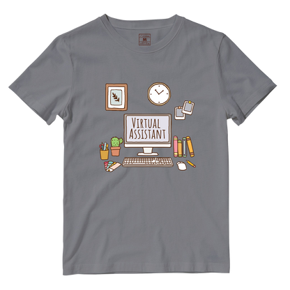 Cotton Shirt: Aesthetic Virtual Assistatnt Desk
