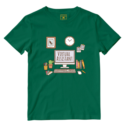 Cotton Shirt: Aesthetic Virtual Assistatnt Desk