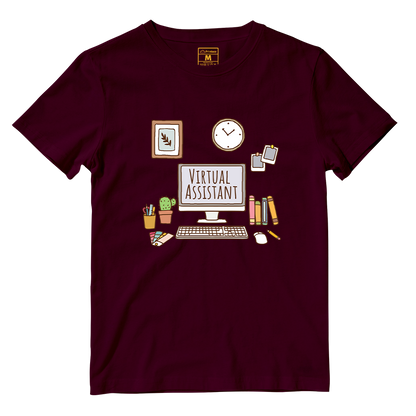 Cotton Shirt: Aesthetic Virtual Assistatnt Desk