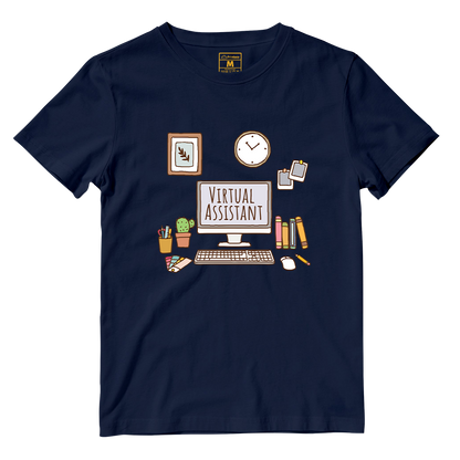 Cotton Shirt: Aesthetic Virtual Assistatnt Desk