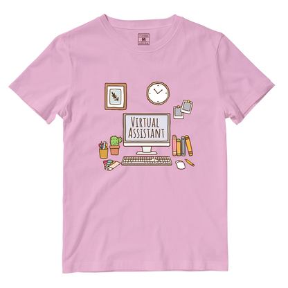 Cotton Shirt: Aesthetic Virtual Assistatnt Desk