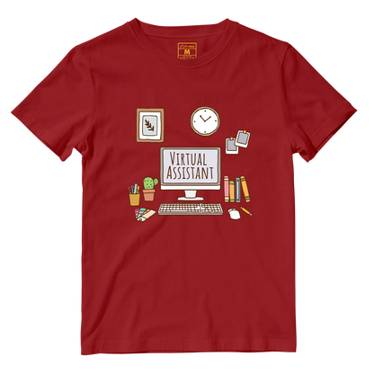 Cotton Shirt: Aesthetic Virtual Assistatnt Desk