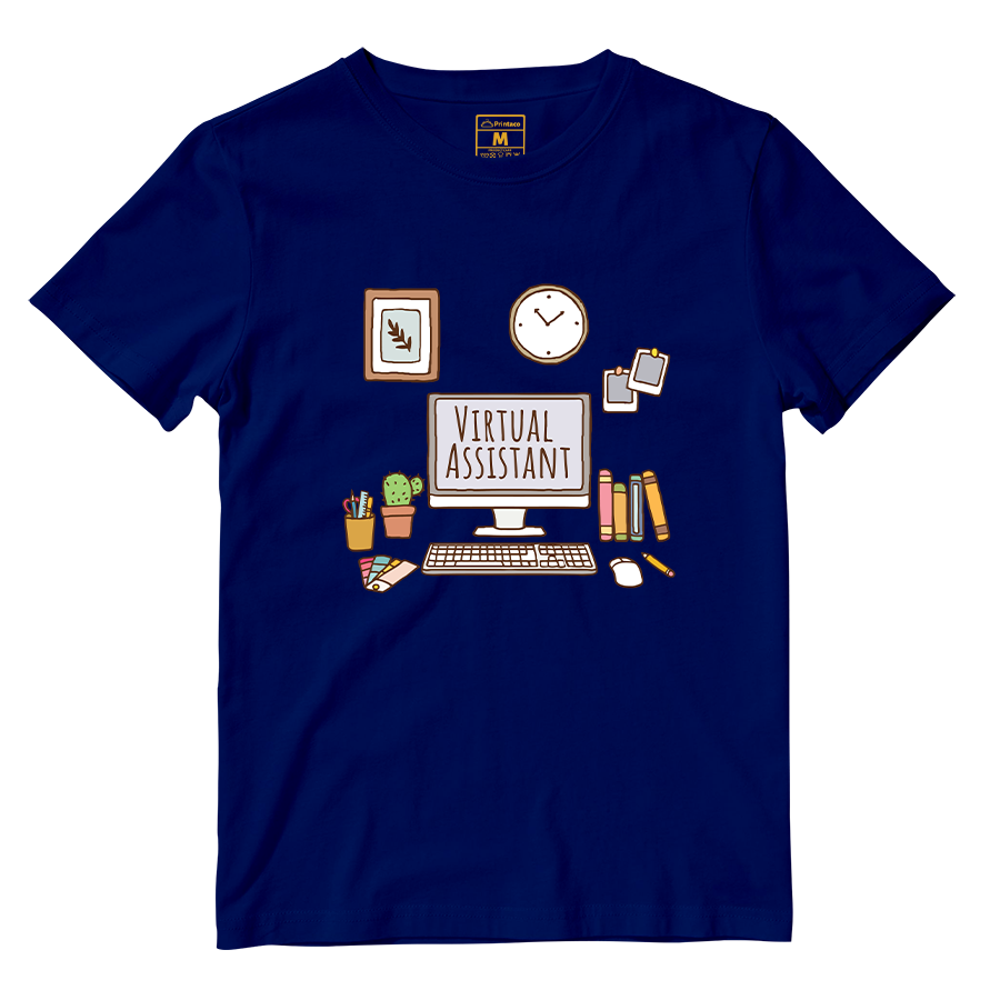 Cotton Shirt: Aesthetic Virtual Assistatnt Desk