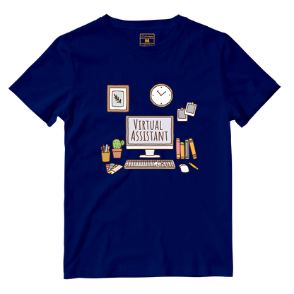 Cotton Shirt: Aesthetic Virtual Assistatnt Desk