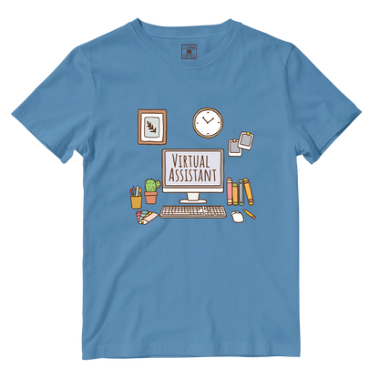 Cotton Shirt: Aesthetic Virtual Assistatnt Desk