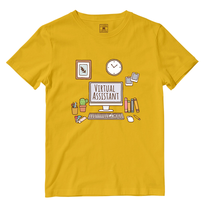 Cotton Shirt: Aesthetic Virtual Assistatnt Desk