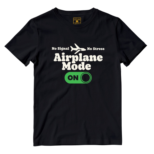Cotton Shirt: Airplane Mode On