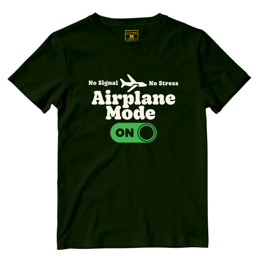 Cotton Shirt: Airplane Mode On