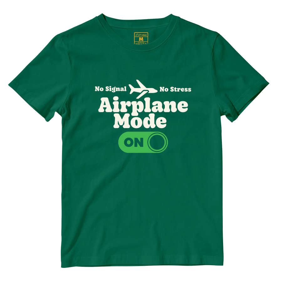 Cotton Shirt: Airplane Mode On