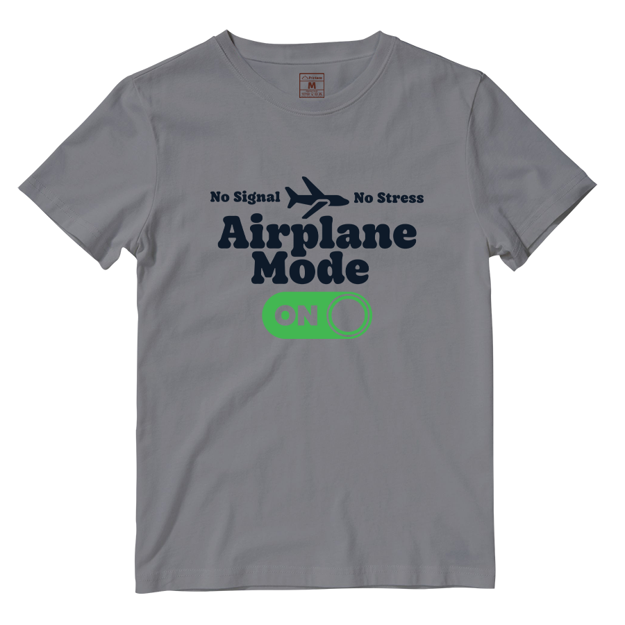 Cotton Shirt: Airplane Mode On