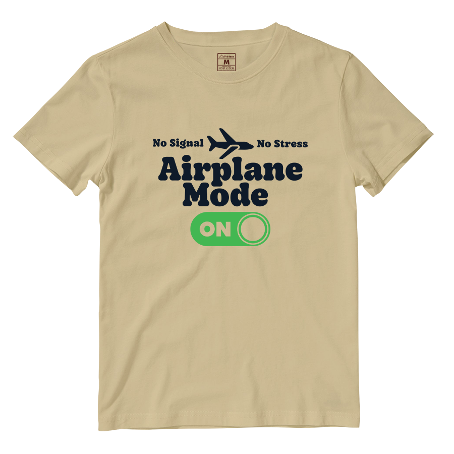 Cotton Shirt: Airplane Mode On