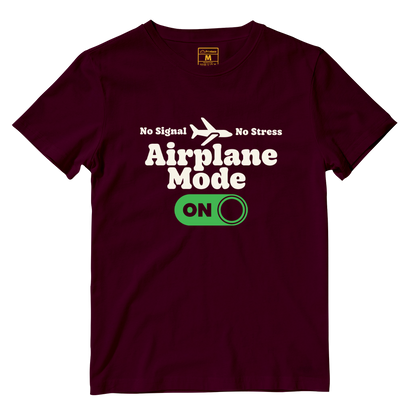 Cotton Shirt: Airplane Mode On