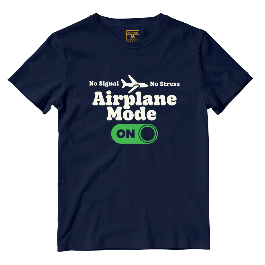 Cotton Shirt: Airplane Mode On