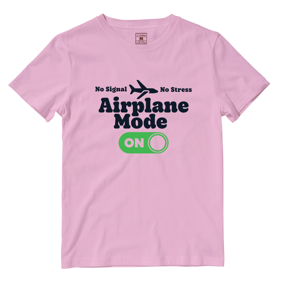 Cotton Shirt: Airplane Mode On