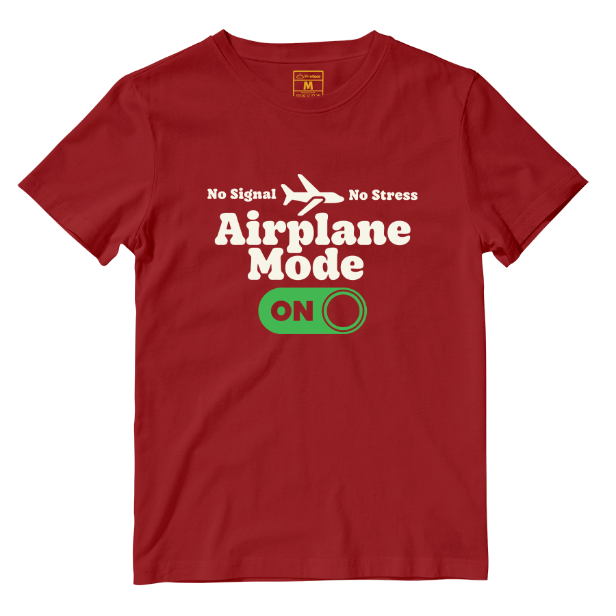 Cotton Shirt: Airplane Mode On