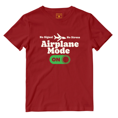 Cotton Shirt: Airplane Mode On