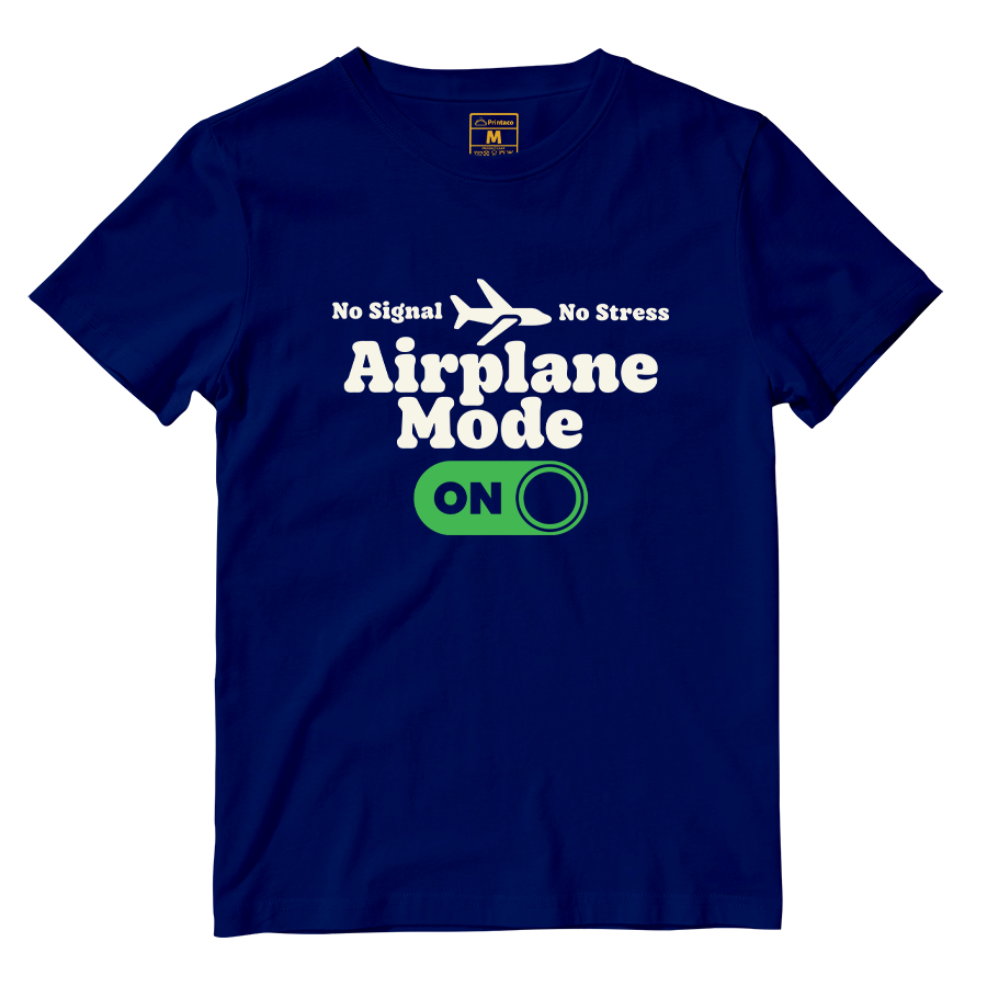 Cotton Shirt: Airplane Mode On