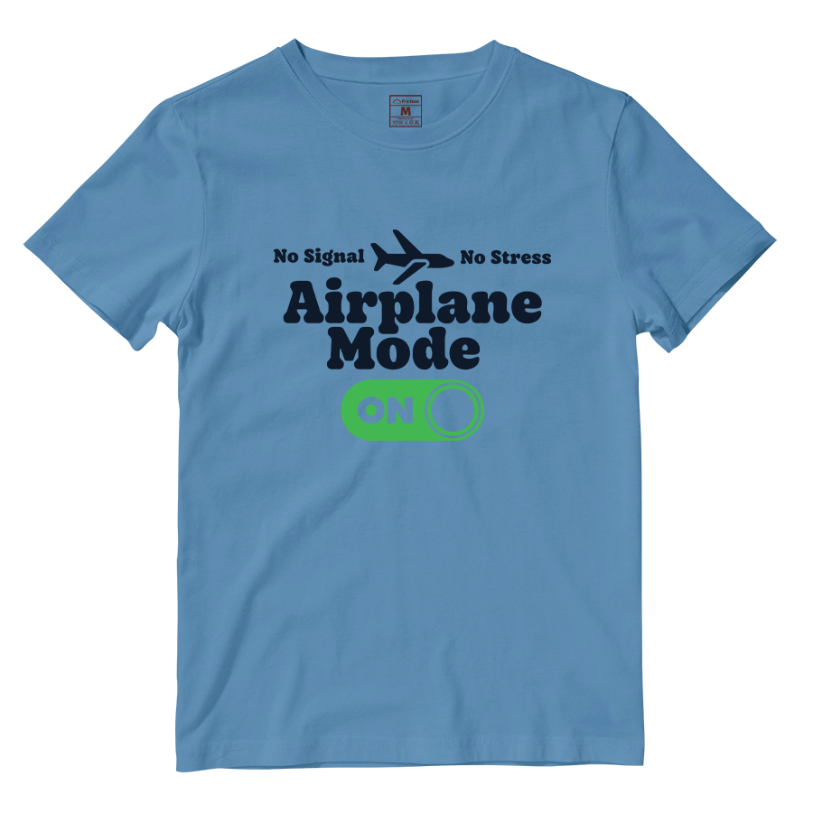 Cotton Shirt: Airplane Mode On