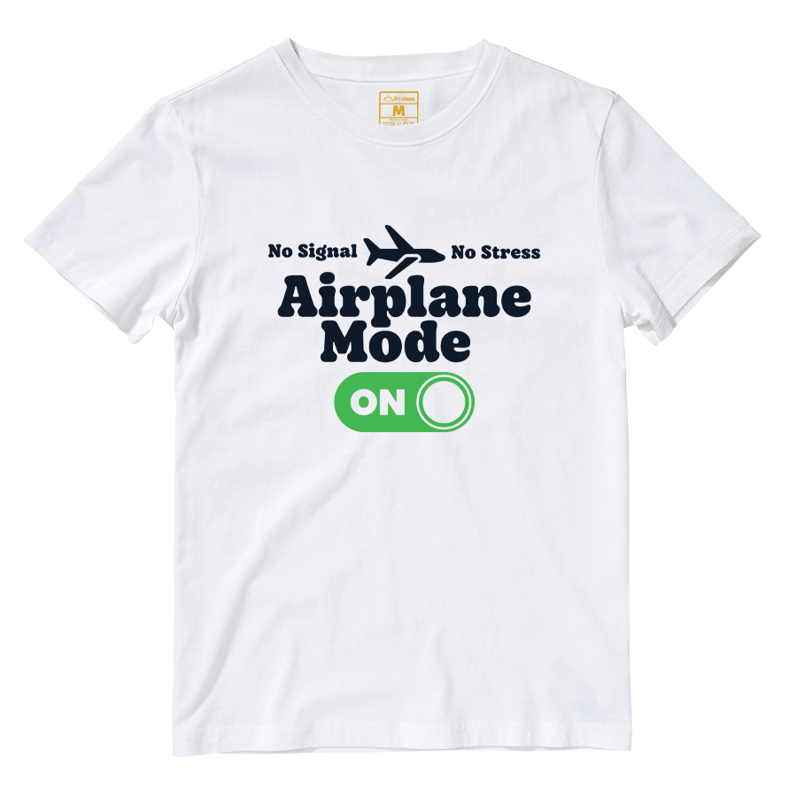 Cotton Shirt: Airplane Mode On