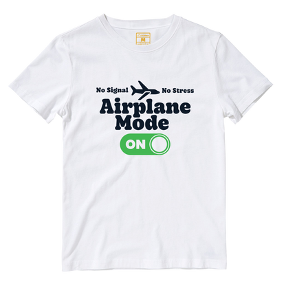 Cotton Shirt: Airplane Mode On
