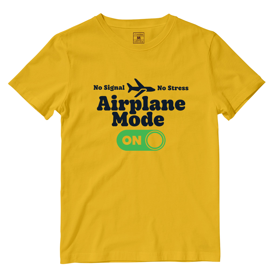 Cotton Shirt: Airplane Mode On