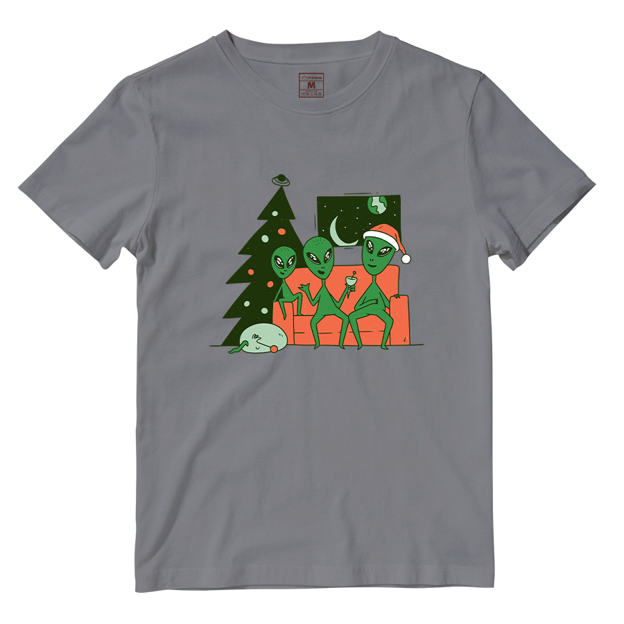 Cotton Shirt: Alien Christmas