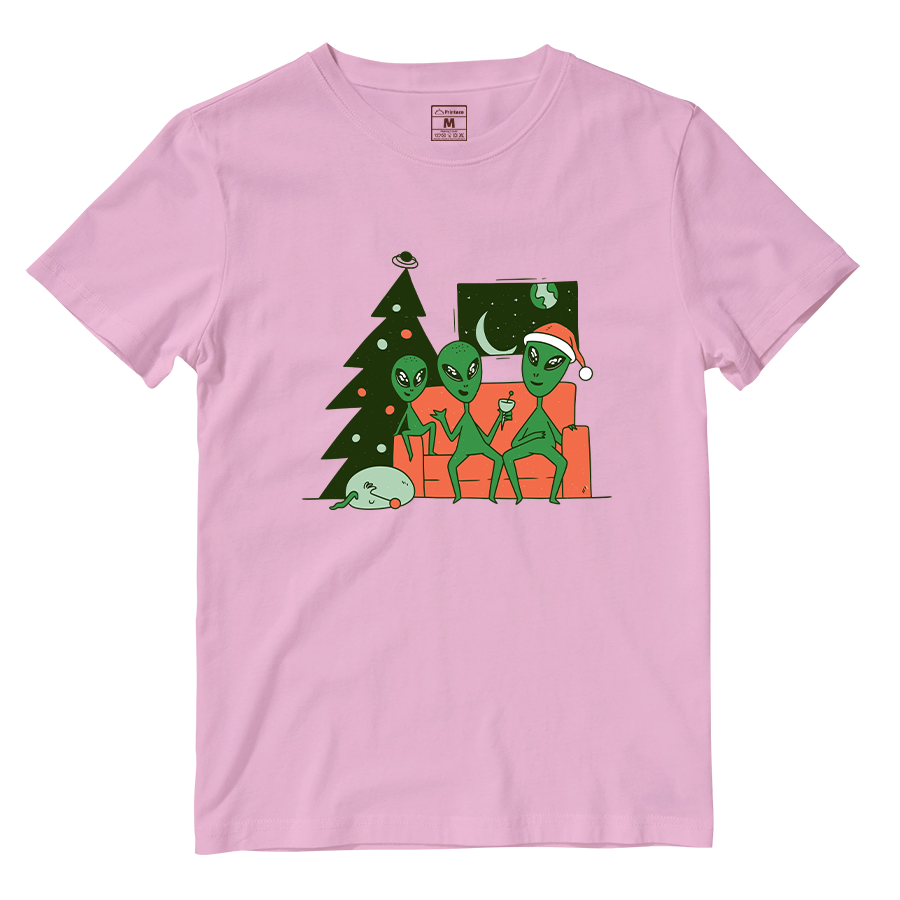 Cotton Shirt: Alien Christmas
