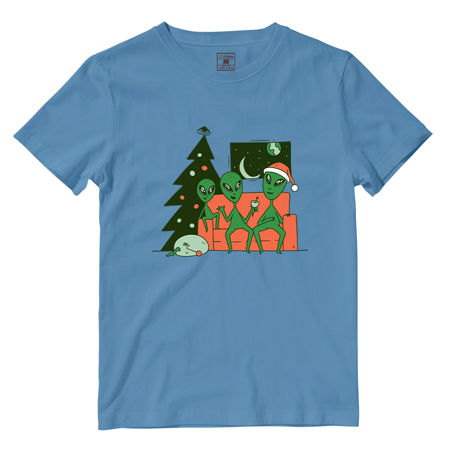 Cotton Shirt: Alien Christmas