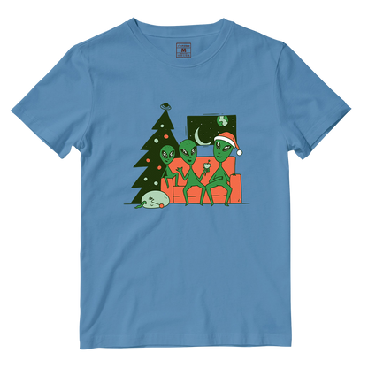 Cotton Shirt: Alien Christmas