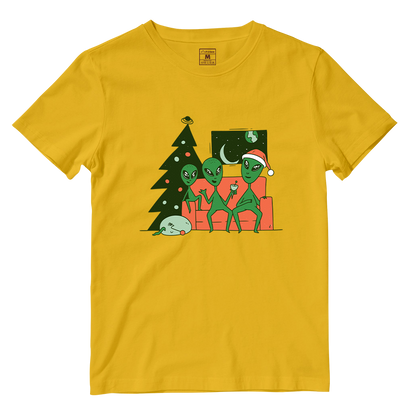 Cotton Shirt: Alien Christmas