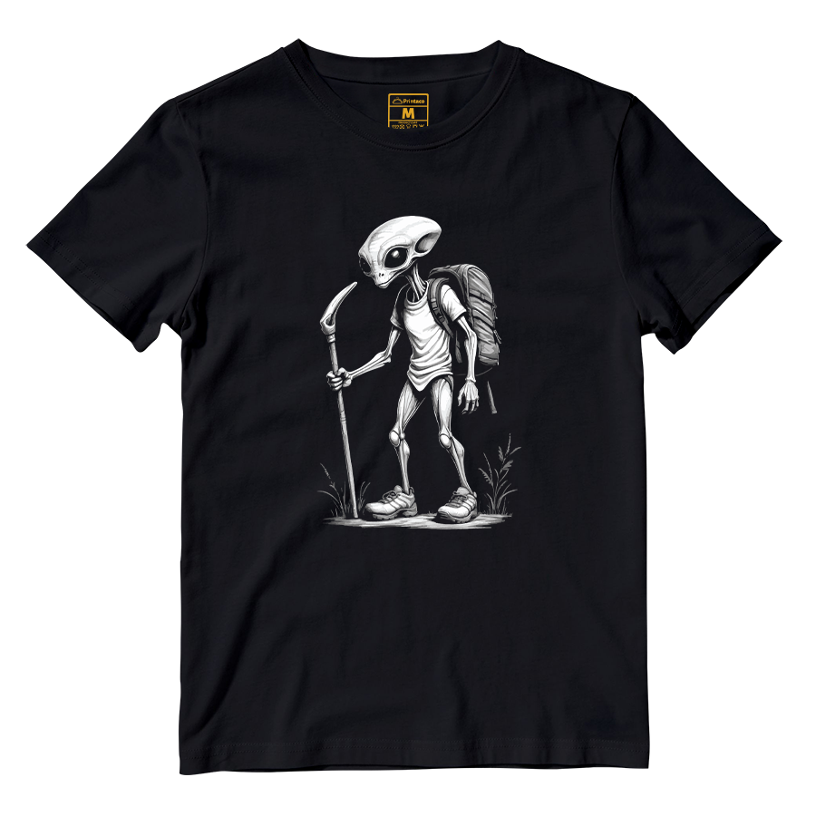 Cotton Shirt: Alien Hiking