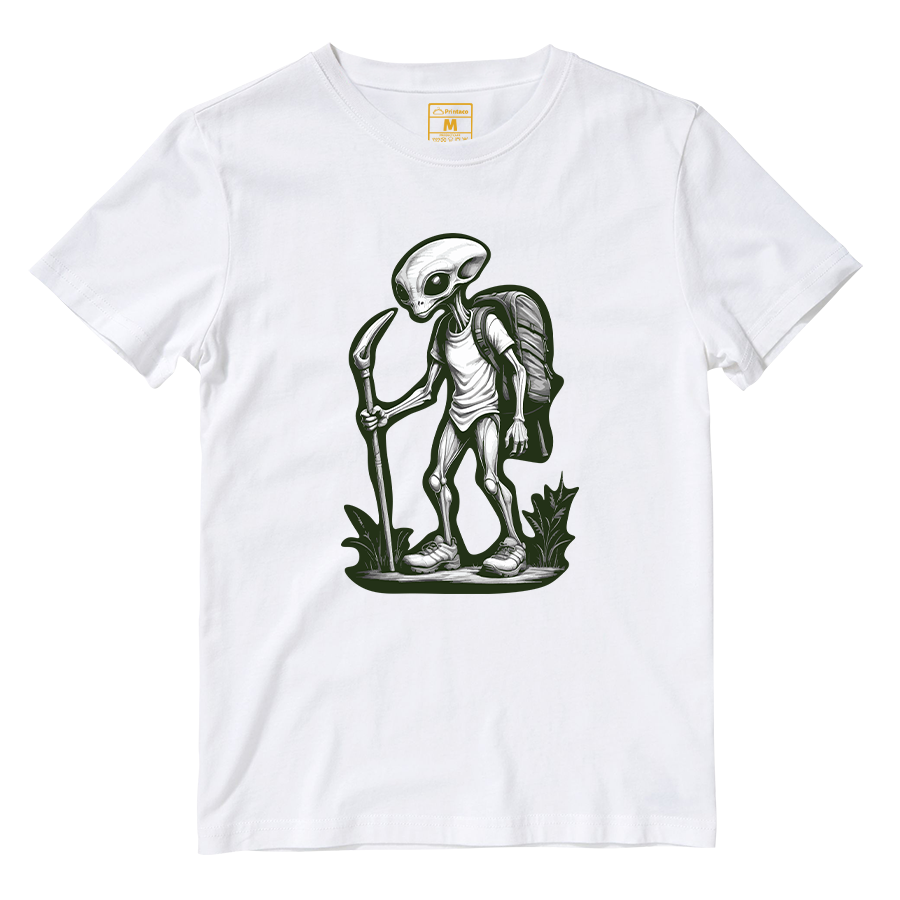 Cotton Shirt: Alien Hiking