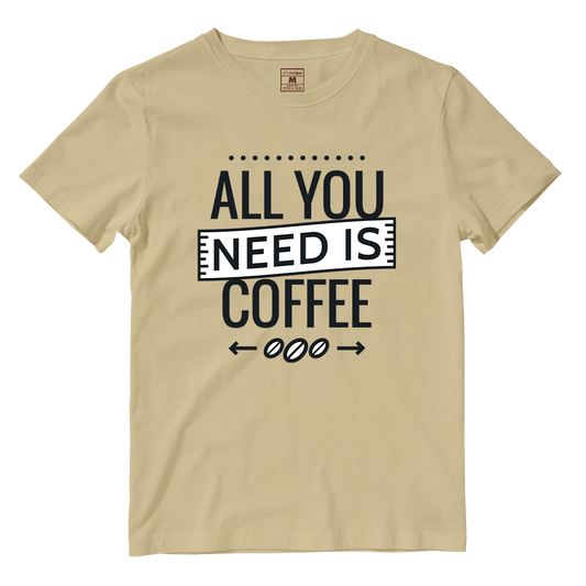 Cotton Shirt: All you need is coffee