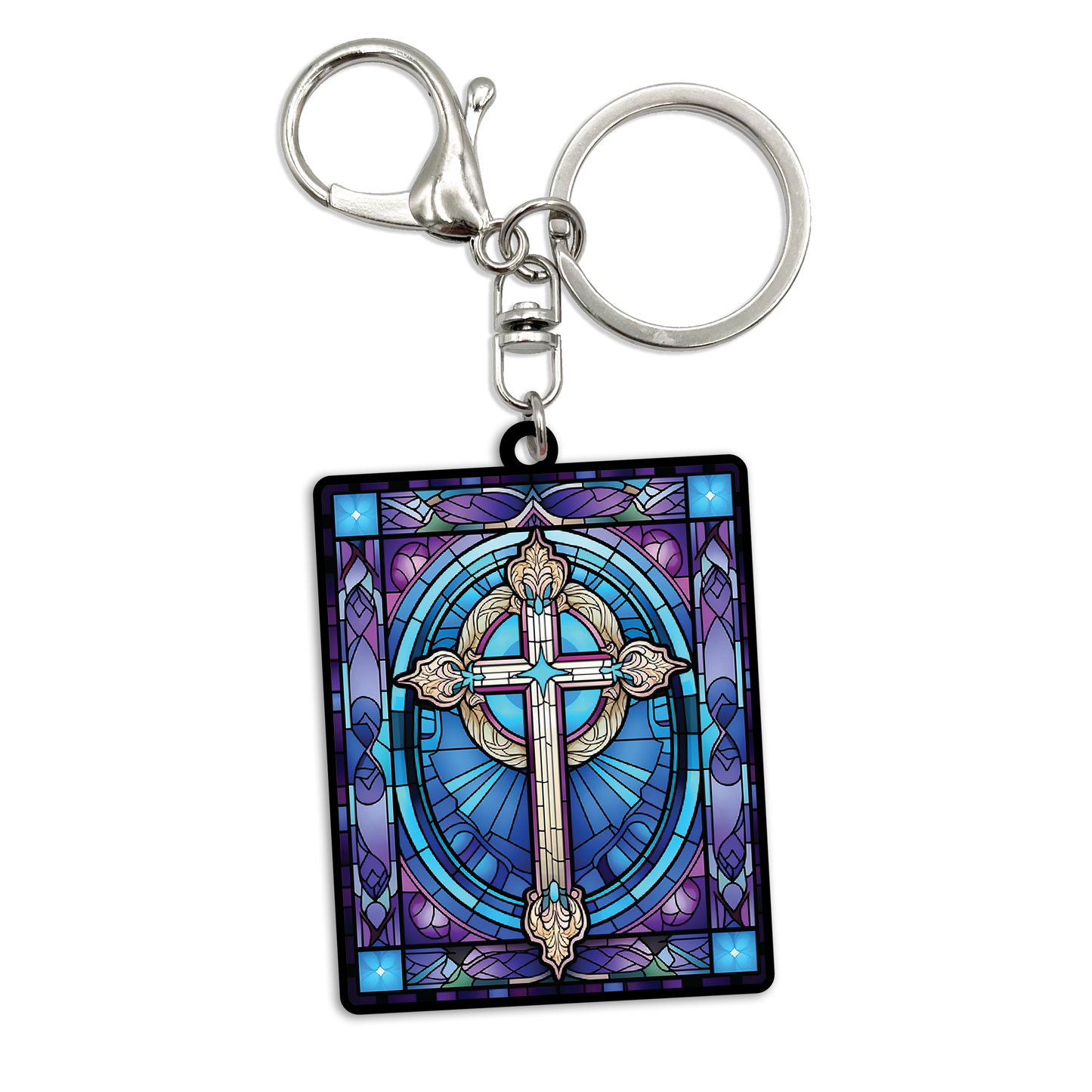 Acrylic Bag Charm: Amethyst