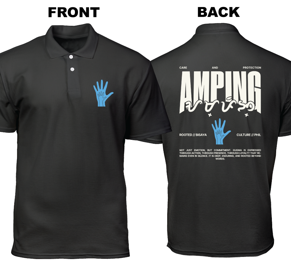 Cotton Polo Shirt: Amping (Front and Back)