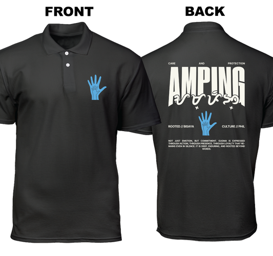 Cotton Polo Shirt: Amping (Front and Back)