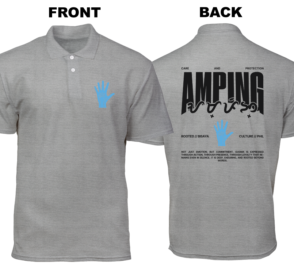 Cotton Polo Shirt: Amping (Front and Back)