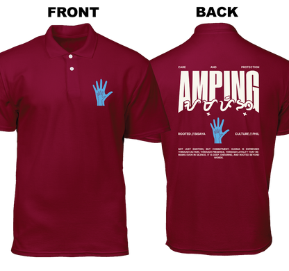 Cotton Polo Shirt: Amping (Front and Back)