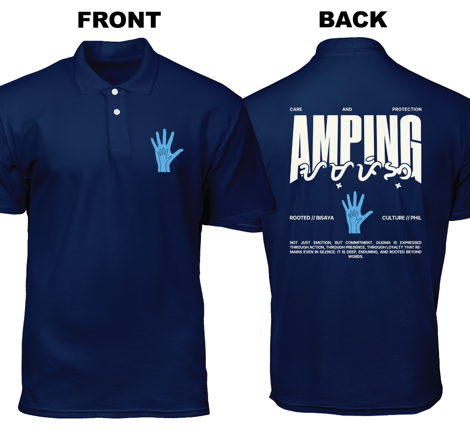 Cotton Polo Shirt: Amping (Front and Back)