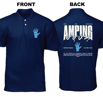Cotton Polo Shirt: Amping (Front and Back)