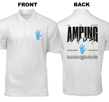 Cotton Polo Shirt: Amping (Front and Back)