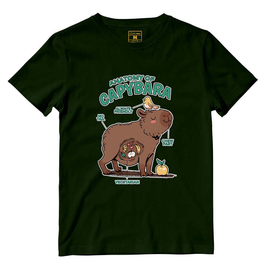 Cotton Shirt: Anatomy Capybara