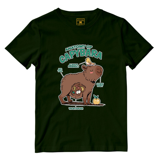 Cotton Shirt: Anatomy Capybara