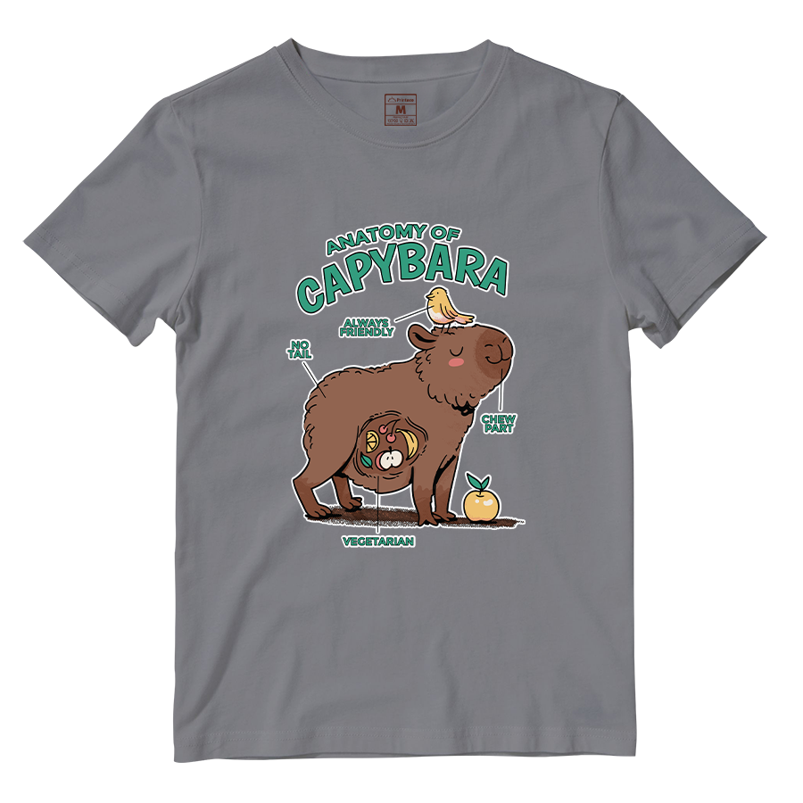 Cotton Shirt: Anatomy Capybara
