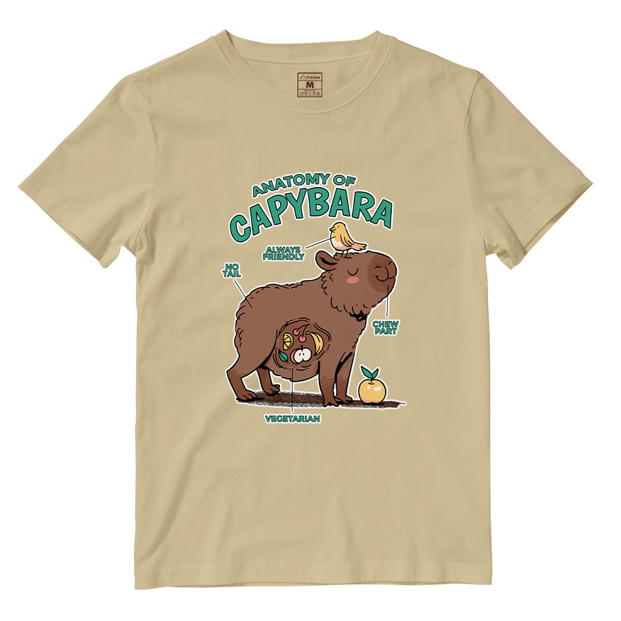Cotton Shirt: Anatomy Capybara