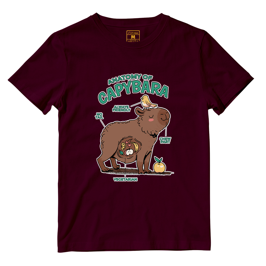 Cotton Shirt: Anatomy Capybara