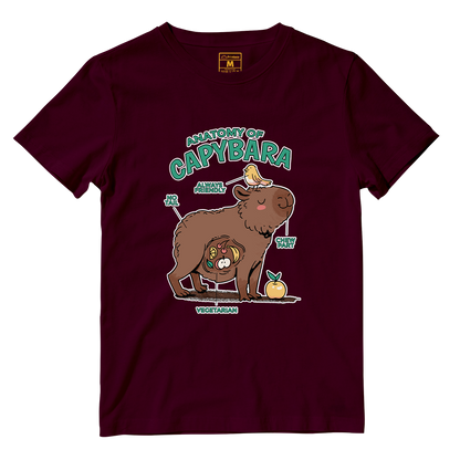 Cotton Shirt: Anatomy Capybara