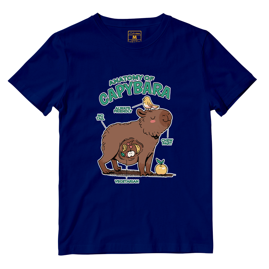 Cotton Shirt: Anatomy Capybara