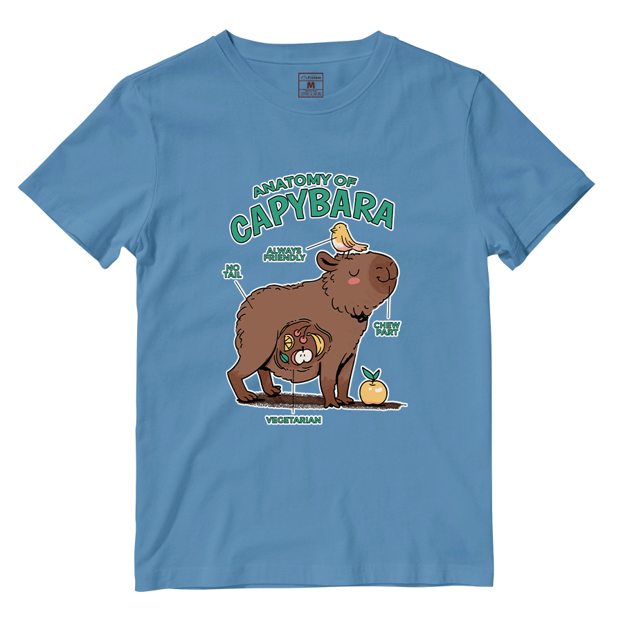 Cotton Shirt: Anatomy Capybara