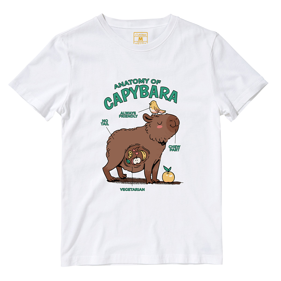 Cotton Shirt: Anatomy Capybara